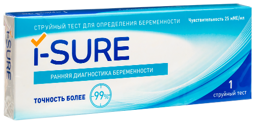 Тест для определения беременности i-sure 1 шт./струйный