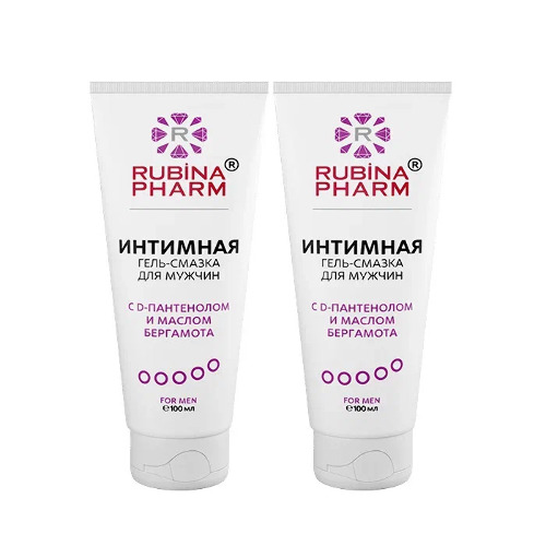 Набор 1+1 со скидкой: Rubinapharm гель-смазка интимная для мужчин