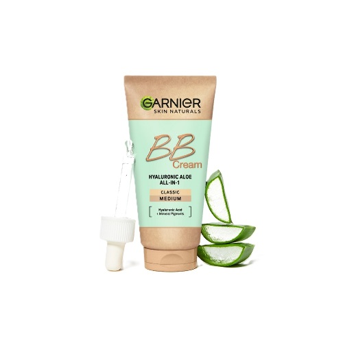 Garnier skin naturals вв крем для лица нормальная кожа гиалуроновый алоэ-уход 5-в-1 тон натурально-бежевый spf20 50 мл