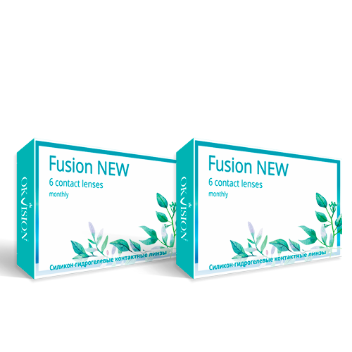 Набор из 2 упаковок OKVISION FUSION NEW 8,6/14,2 N6/-5,50/ мягкие линзы  