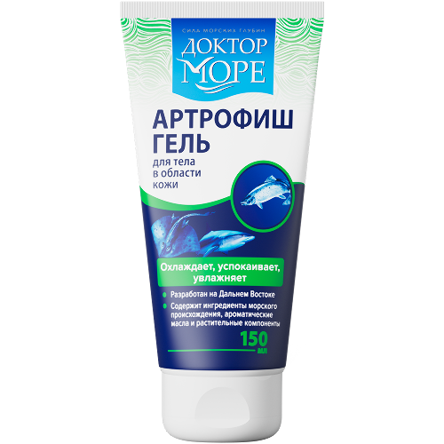 Доктор Море Артрофиш охлаждающий крем-гель для суставов 150 мл.