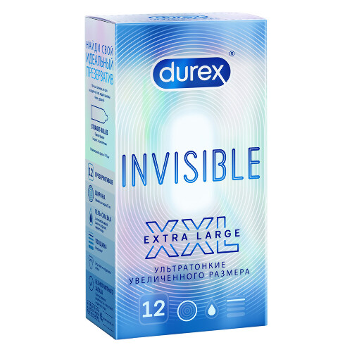 Купить Durex презервативы invisible xxl 12 шт. цена
