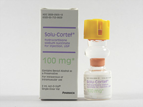 Солу-кортеф 100 мг 1 шт. флакон лиофилизат для приготовления раствора для внутривенного и внутримышечного введения +растворитель