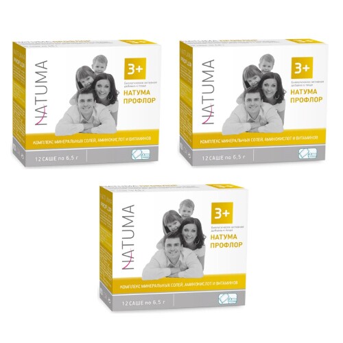 Купить Natuma профлор 3+ 12 шт. саше массой 6,5 г цена