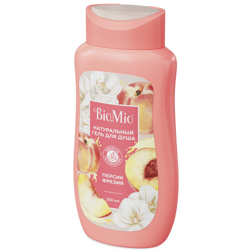 Biomio bio shower gel гель для душа натуральный с маслом персика 250 мл