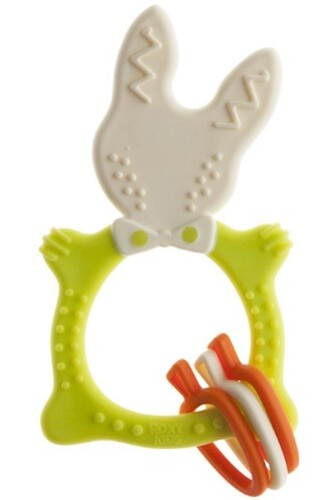 Roxy-kids универсальный прорезыватель bunny teether 3+/зеленый