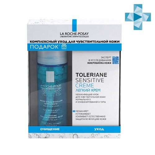 Toleriane sensitive крем для чувствительной кожи 40 мл+пенка очищающая мицеллярная для чувствительной кожи 50 мл/набор