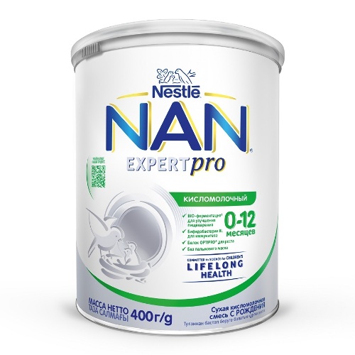 Nan expertpro кисломолочный смесь сухая для детей с рождения до 12 месяцев 400 гр