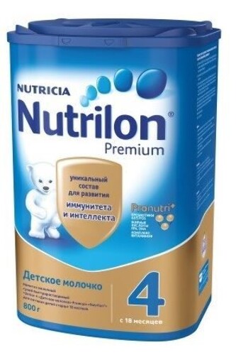 Купить NUTRILON-4 JUNIOR PREMIUM НАПИТОК СУХОЙ МОЛОЧНЫЙ 800,0 цена