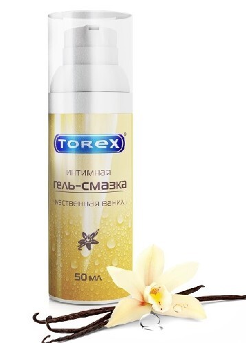 Купить Torex гель-смазка интимная чувственная ваниль 50 мл/флакон с дозатором цена
