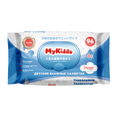 Купить Mykiddo салфетки влажные детские с пантенолом 96 шт. цена