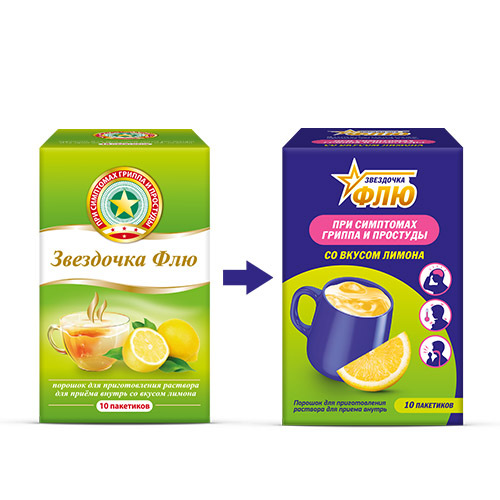 Флю порошок для приготовления раствора для приема внутрь пакет 10 шт. 15 гр вкус лимон