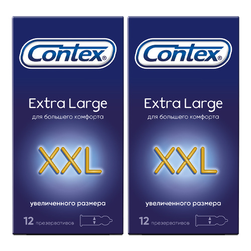 Набор Презервативы Contex Extra Large 12 увелич. Размера х2
