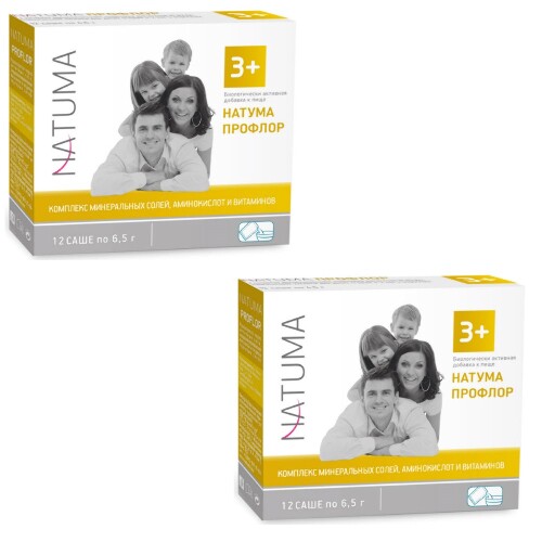 Купить Natuma профлор 3+ 12 шт. саше массой 6,5 г цена