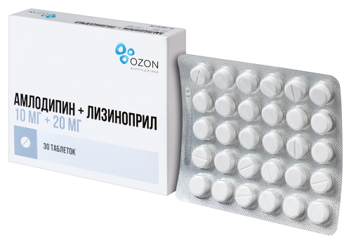 АМЛОДИПИН+ЛИЗИНОПРИЛ