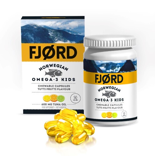 Купить Fjord норвежская омега-3 кидс 50 шт. капсулы массой 0,9 г цена