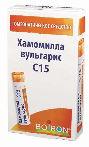 Купить Хамомилла вульгарис c15 гомеопатический монокомпонентный препарат растительного происхождения 4 гр гранулы гомеопатические цена