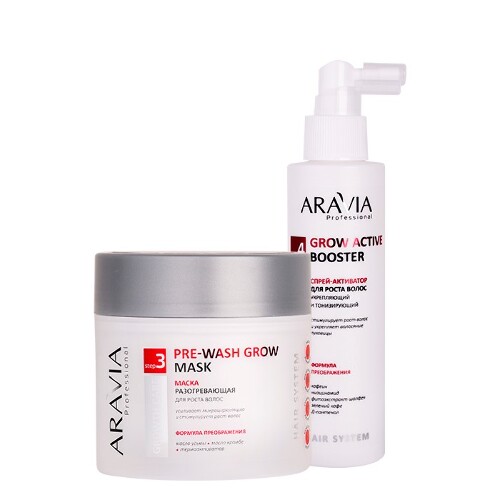 Набор ARAVIA Professional для роста волос: маска + спрей-активатор