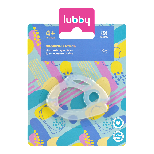 Lubby прорезыватель зайчик 4+/4544