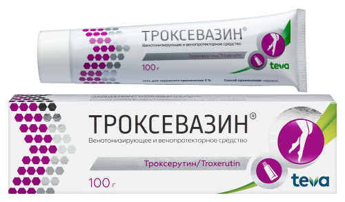 Троксевазин 2% гель для наружного применения 100 гр