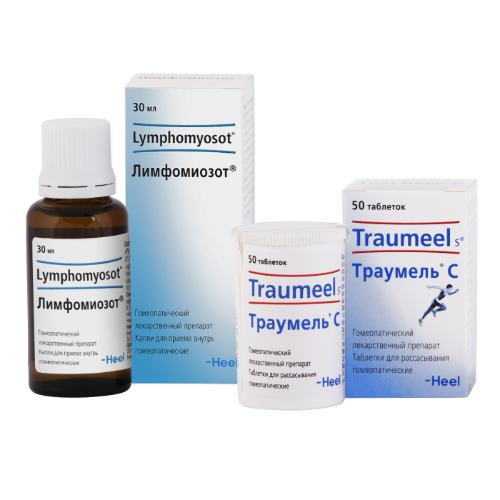 Набор Лимфомиозот капли для приема внутрь гомеопатические 30 мл + Траумель С 50 табл.