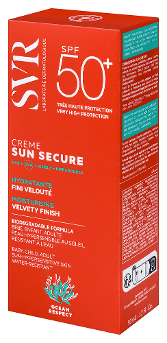 Svr sun secure увлажняющий крем безопасное солнце spf50+ 50 мл