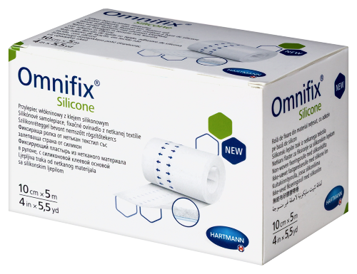 Пластырь omnifix silicone фиксирующий 10 смx5 м из нетканого материала в рулоне