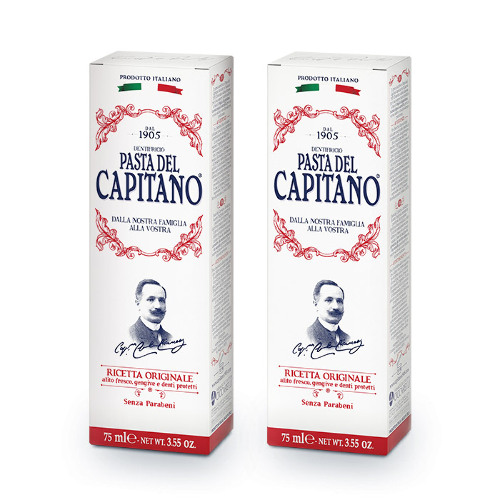 НАБОР PASTA DEL CAPITANO 1905 ЗУБНАЯ ПАСТА ОРИГИНАЛЬНЫЙ РЕЦЕПТ 75МЛ 2 уп. - по выгодной цене!