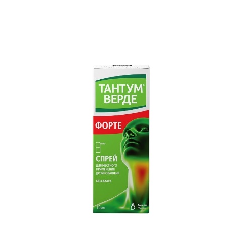Тантум верде форте спрей 0,51/доза 88 доз 15 мл 1 шт. спрей