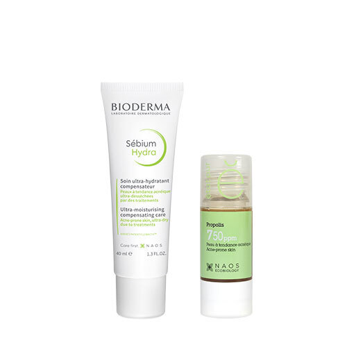 Набор Bioderma Sebium Hydra крем 40 мл + Etat Pur Сыворотка с прополисом 15 мл