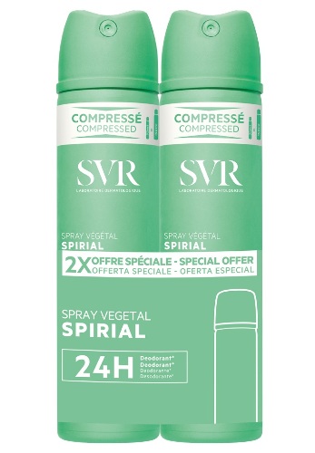 Svr spirial spray растительный спрей дезодорант 2x75 мл