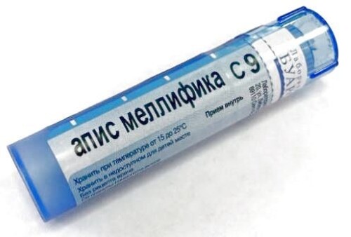 Купить Апис меллифика с9 гомеопатический монокомпонентный препарат животного происхождения 4 гр гранулы гомеопатические цена