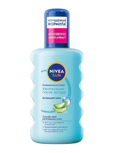 Nivea sun спрей освежающий увлажнение после загара 200 мл