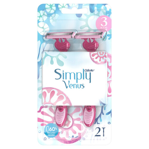 Gillette venus 3 simply одноразовая бритва 2 шт.