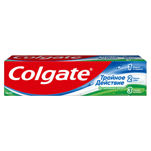 Colgate зубная паста тройное действие натуральная мята 100 мл