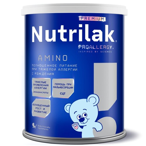 Nutrilak premium proallergy амино смесь сухая специализированная на основе аминокислот 400 гр