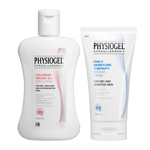 Набор PHYSIOGEL "Успокаивающий уход за телом" Лосьон CR A.I 200 мл + Крем гель для душа DMT 150 мл