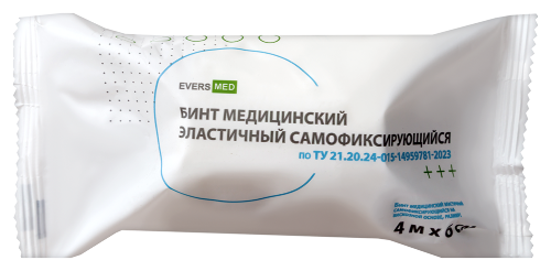 Бинт эластичный самофиксирующийся на вискозной основе 4 мх6 см/evers med