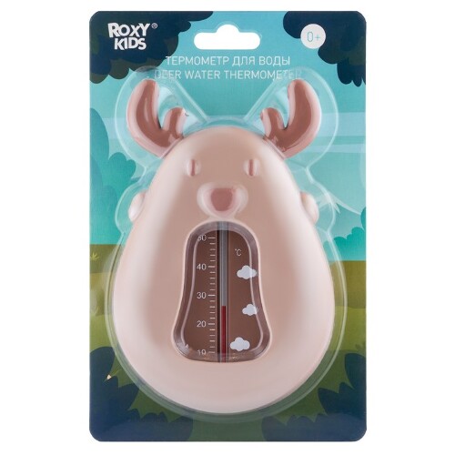 ROXY-KIDS ТЕРМОМЕТР ДЛЯ ВОДЫ DEER 0+/КОРИЧНЕВЫЙ