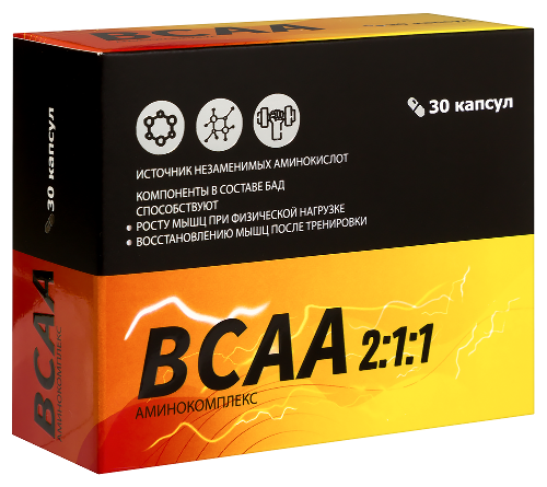 Витамир Bcaa аминокомплекс 30 шт. капсулы массой 520 мг