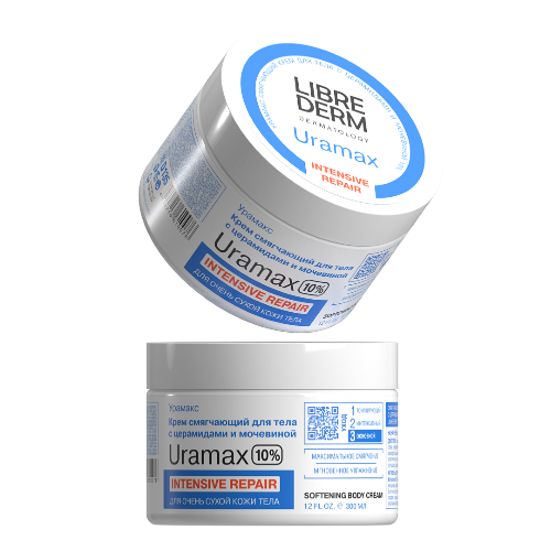 Librederm uramax крем для тела смягчающий с церамидами и мочевиной 10% 300 мл