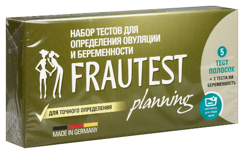 Тест на овуляцию + беременность frautest planning 5 шт. +2