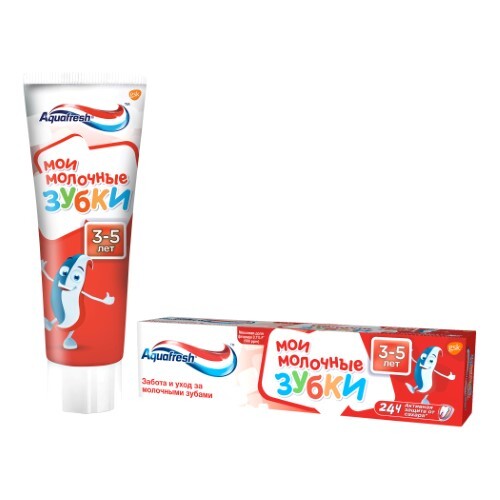 Купить Aquafresh зубная паста мои молочные зубки 50 мл/3-5 лет цена