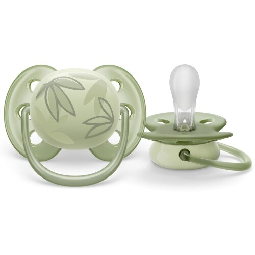 Avent соска-пустышка силиконовая ultra soft 0-6 мес 2 шт. scf091/07