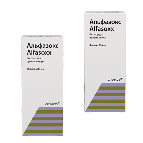 Набор Альфазокс раствор для приема внутрь 200 мл из 2 уп. со скидкой