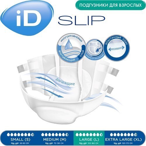 SLIP SUPER ПОДГУЗНИКИ ДЛЯ ВЗРОСЛЫХ