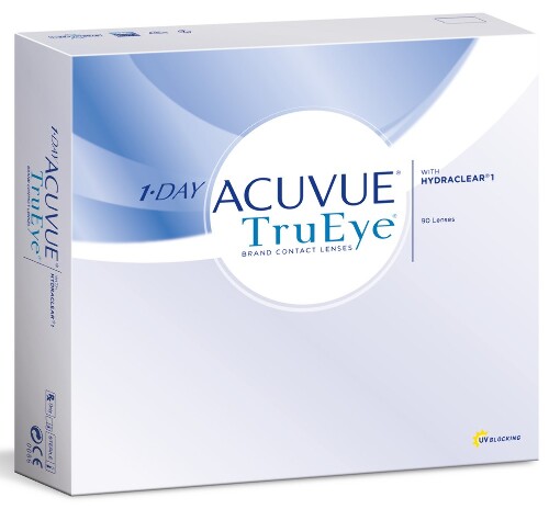 Купить Acuvue 1day trueye однодневные контактные линзы/-2,25/ 90 шт. цена