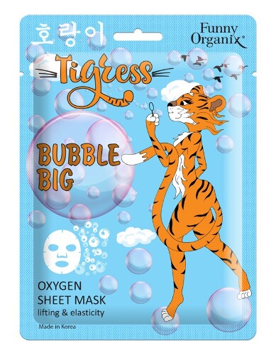 Тканевая маска-лифтинг для лица кислородная сокращение морщин и эластичность 1 шт.
