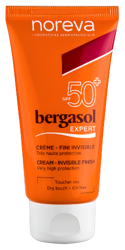 Noreva бергасол эксперт крем солнцезащитный spf50+ 50 мл