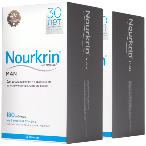 Купить Нуркрин/ nourkrin для мужчин 180 шт. таблетки массой 0,693 г цена